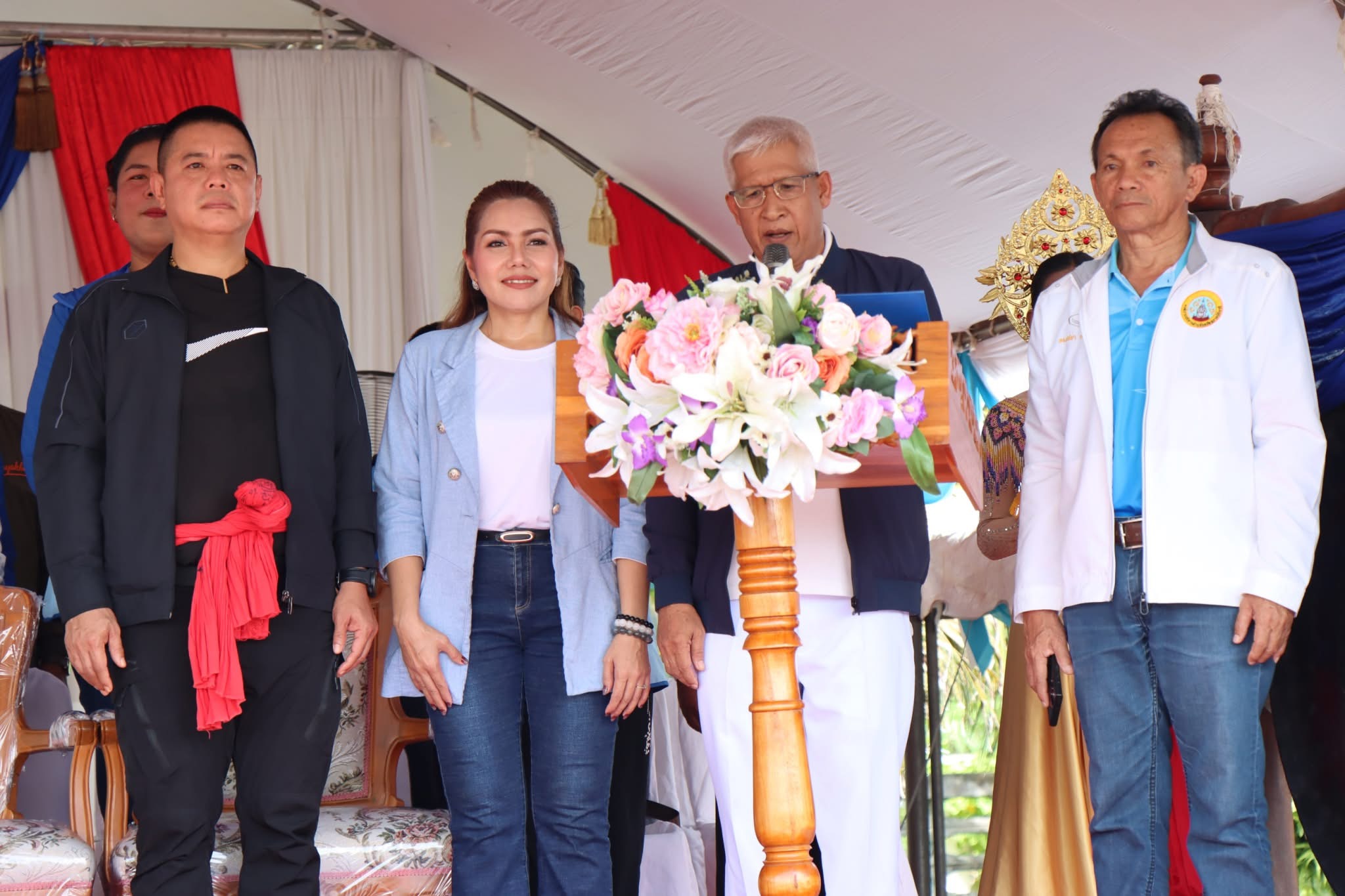 #รองนายกเทศมนตรีเมืองดอนสักร่วมพิธีเปิดการแข่งขันกีฬา-กรีฑา ต.ท่าอุแท ประจำปี 2568