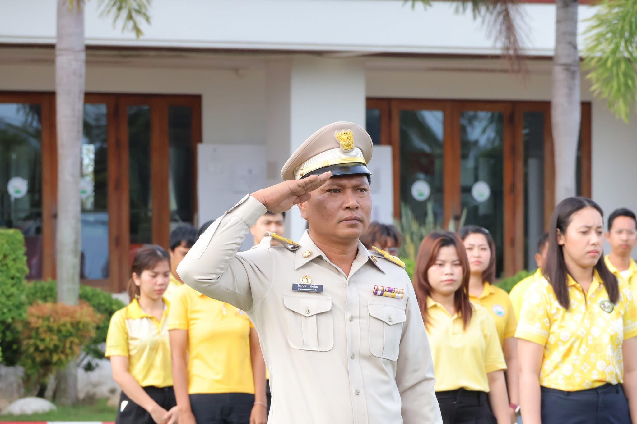 กิจกรรมเข้าแถวเคารพธงชาติ